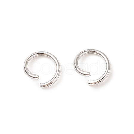 Tarnish Resistant 304 Stainless Steel Jump Rings STAS-R049-6x0.8mm-1