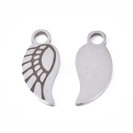 201 Stainless Steel Charms STAS-Q236-01AS-1