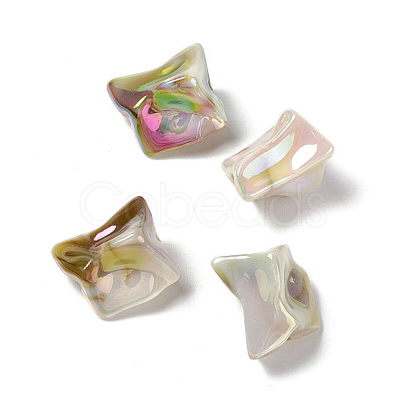 Opaque Acrylic Beads OACR-E004-21-1
