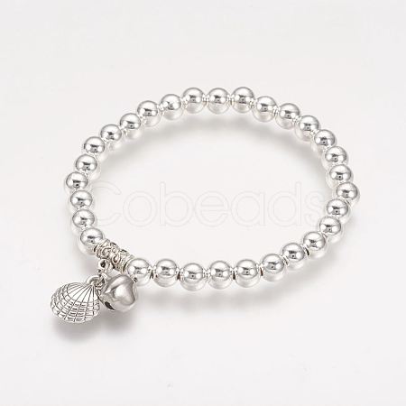 Alloy Charm Bracelets BJEW-G542-01S-1