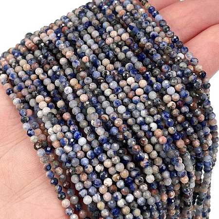 Natural Sodalite Beads Strands G-A097-A12-01-1