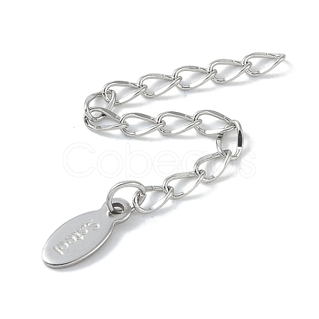 Non-Tarnish 304 Stainless Steel Chain Extender STAS-I304-24P-1