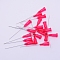 Stainless Steel Dispensing Needles, Plastic Interface, Fuchsia, 55.5x7.5mm, Hole: 4.5mm, Pin: 0.51mm, inner diameter: 0.25mm