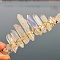 Natural Electroplated Crystal Hair Bands, with Quartz Crystal Chips, Crown Hair Bands, for Women Girls, 270x180x30mm