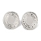 304 Stainless Steel Stud Earring Finding, for Women, Oval, Stainless Steel Color, Tray: 15.5x11.5mm, 26.5x30.5mm