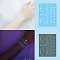 Luminous Removable Temporary Water Proof Tattoos Paper Stickers, Glow in the Dark Stickers, Star, 15.8x12cm