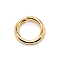 Brass Open Jump Rings, Metal Connectors for DIY Jewelry Crafting and Keychain Accessories, Real 18K Gold Plated, 18 Gauge(1mm), 6x1mm, Inner Diameter: 4mm, about 20pcs/bag