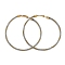 Ion Plating(IP) 304 Stainless Steel Ring Hoop Earrings for Women, Golden & Stainless Steel Color, 61x4mm