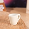 Resin Miniature Cup Model, Micro Landscape Home Dollhouse Accessories, Pretending Prop Decorations, White, 16x13mm