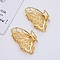 Alloy Claw Hair Clips, Butterfly, Golden, 80x50mm