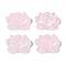 Baking Paint Glass Beads, Lotus, Pearl Pink, 15.5x20.5x7.5mm, Hole: 1.2mm