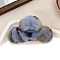 Plush Claw Hair Clips, Rectangle, Light Steel Blue, 140x79mm