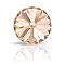 Preciosa&reg MAXIMA Crystal Round Stones, Czech Crystal, Bicone(436 11 177 Rivoli), Dura Foiling, 90300 Light Peach, SS29(6.15~6.35mm)