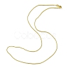 Brass Round Snake Chain Necklace for Women MAK-YW0001-07-1