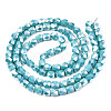 Electroplate Glass Beads Strands EGLA-N002-13-A04-2