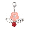 Acrylic Flower Pendant Decoration HJEW-JM01312-2