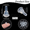 SOFPLATE Clear Silicone Full-covered Ear Nuts FIND-SP0001-18D-2