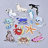 Computerized Embroidery Cloth Iron On/Sew On Patches AJEW-S076-038-1