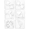 Acrylic Earring Handwork Template TOOL-WH0153-008-1