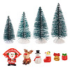 10Pcs 10 Style Christmas Resin Display Decorations DJEW-TA0001-03-9