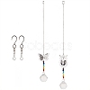 Crystal Ceiling Fan Pull Chains Chakra Hanging Pendants Prism AJEW-GF0001-27-1