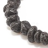 Natural Lava Rock Beaded Stretch Bracelet BJEW-JB08294-03-6