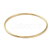 Ion Plating(IP) 304 Stainless Steel Simple Plain Bangle for Women BJEW-F461-01I-G-1