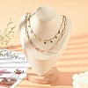 Microfiber Wooden Necklace Displays NDIS-O008-03A-M-6