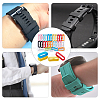 Gorgecraft 36Pcs 9 Colors Silicone Replacement Watch Band Strap Loops SIL-GF0001-10-7