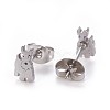 Tarnish Resistant 304 Stainless Steel Puppy Jewelry Sets SJEW-F208-06P-6