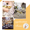 24Pcs 12 Style Alloy Enamel with Rhinestone Pendant & Brass Ring Wine Glass Charms AJEW-AB00054-6