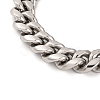 Tarnish Resistant 304 Stainless Steel Curb Chains Bracelets BJEW-E346-21P-01-2