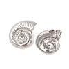 Conch Alloy Stud Earrings for Women EJEW-A112-07P-2