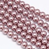 Eco-Friendly Dyed Glass Pearl Round Beads Strands HY-A002-6mm-RB046-1