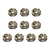 Brass Rhinestone Spacer Beads RB-YW0001-05A-01AB-1