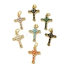 Brass Micro Pave Cubic Zirconia Pendants KK-R162-049G-1