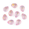 Transparent Spray Painted Glass Beads GLAA-T017-01-A07-4