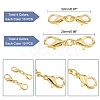  160Pcs 2 Style Zinc Alloy/Stainless Steel Lobster Claw Clasps FIND-PH0004-16-6