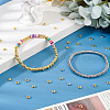 PandaHall Elite 200Pcs 2 Colors Brass Spacer Beads KK-PH0006-56A-5