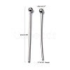 304 Stainless Steel Ball Head Pins X-STAS-M010-25mm-01-5