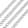 3.28 Feet 304 Stainless Steel Curb Chains X-CHS-Q001-22-1