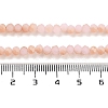 Half Rainbow Plated Faceted Rondelle Glass Bead Strands X-EGLA-L007-B05-4mm-4