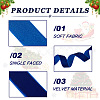 Yilisi 37.5 Yards 3 Colors Christmas Single Face Velvet Ribbon OCOR-YS0001-09-3