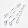 Brass Cubic Zirconia Box Chain Tassel Pendants KK-S348-239-2