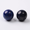 Dyed Natural Lapis Lazuli Round Beads G-I174-16mm-20-2