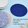 8Pcs 4 Colors Cotton Thread Weave Hot Pot Holders DIY-SZ0004-23-4