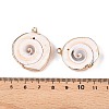 Natural Sea Shell Pendants SSHEL-N038-38A-3