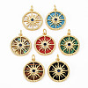 Brass Cubic Zirconia Pendants KK-N227-78-NF-1