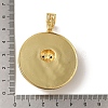 Brass Micro Pave Clear Cubic Zirconia with Enamel Pendants KK-R162-073B-G-3