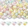 100Pcs 5 Colors Transparent Acrylic Beads TACR-YW0008-10-1